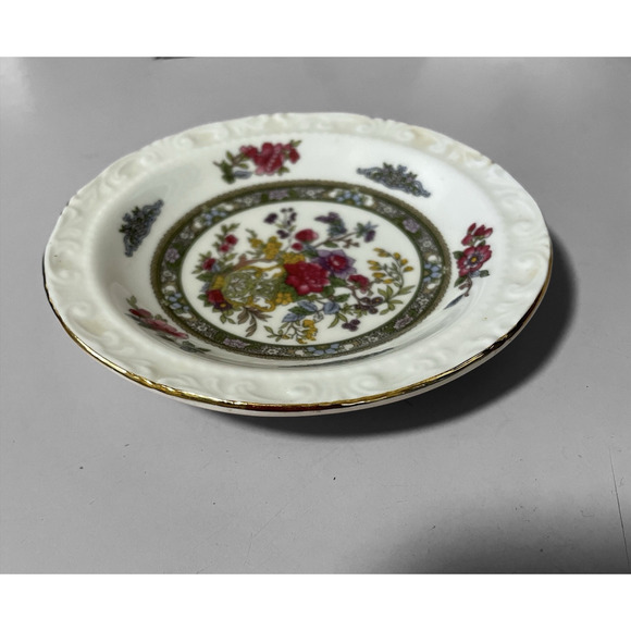 Paragon Pin-Dishes TREE of KASHMIR 4.75" diameter gilt edge Vtg Eng. Replacement - Picture 2 of 6